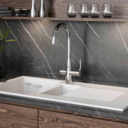 Reginox Aquadzi Chrome 4 in 1 Boiling Water Kitchen Tap and Tank